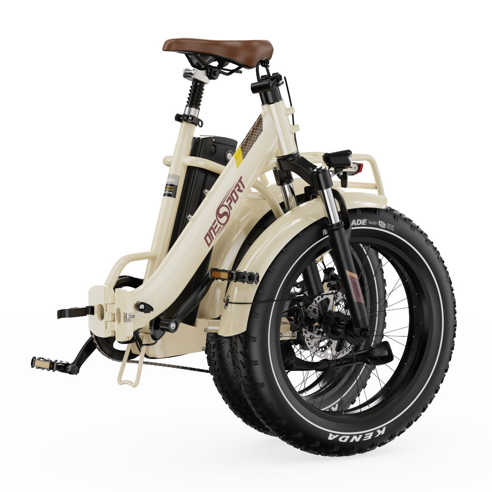 OneSport OT16-2 Bicicleta eléctrica plegable de 20 pulgadas, motor de 250 W, batería de 48 V y 15,6 Ah, compatible con aplicación