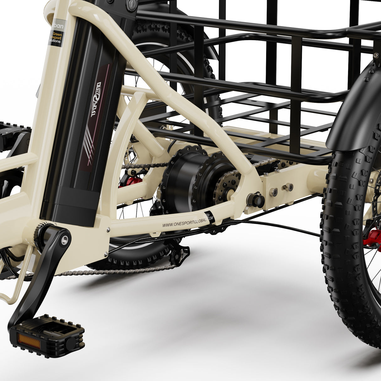 ONESPORT OT30 PRO  20" 3-Wheel Folding E-Trike 500W Motor 48V 18Ah Battery