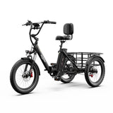 ONESPORT OT30 PRO  20" 3-Wheel Folding E-Trike 500W Motor 48V 18Ah Battery