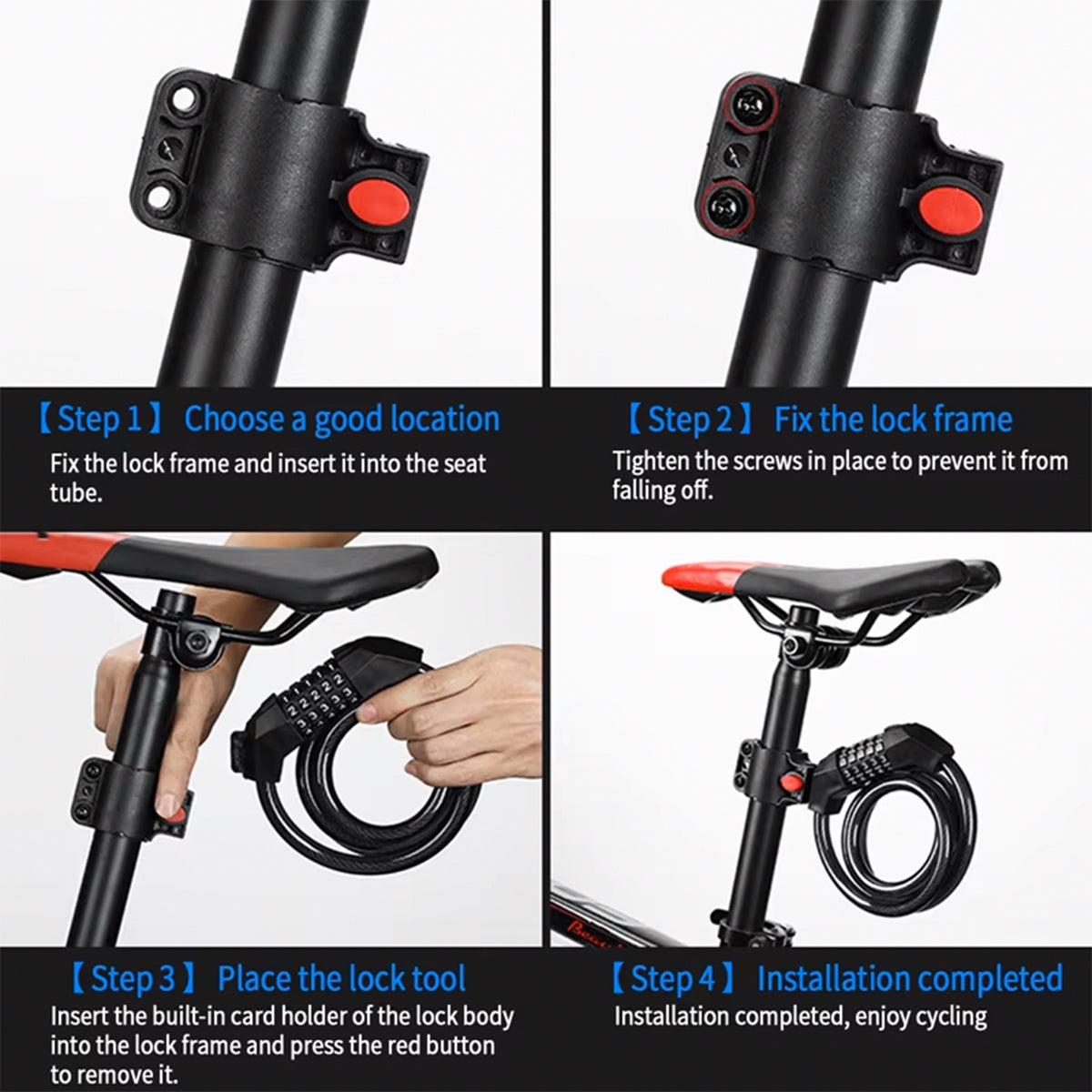 ONESPORT E-Bike Tail Lock