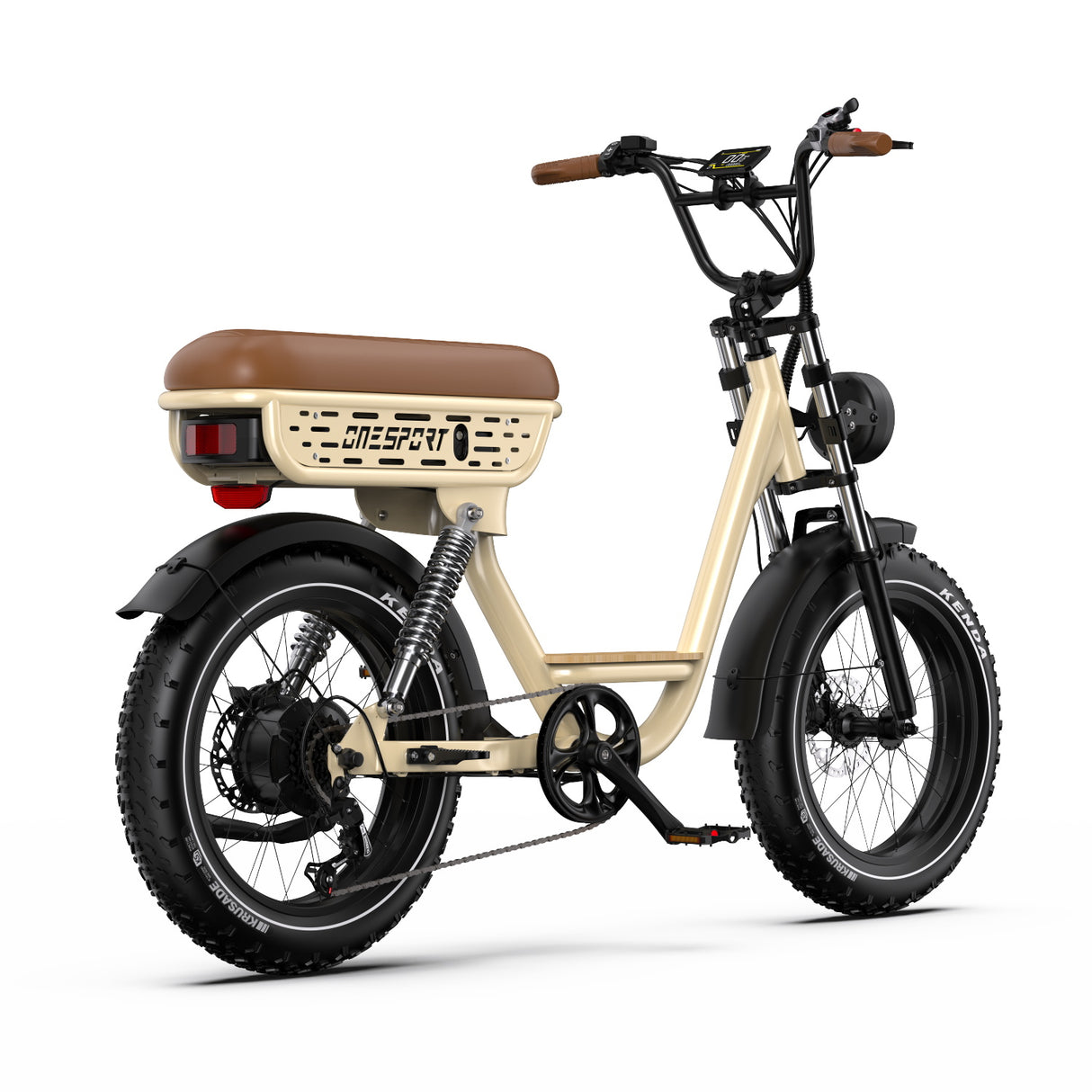 ONESPORT W77 20" Retro Electric Bike 500W Motor 48V 18Ah Battery