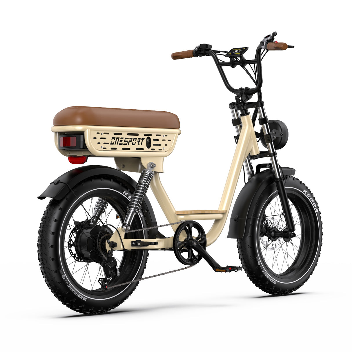 ONESPORT W77 20" Retro Electric Bike 500W Motor 48V 18Ah Battery