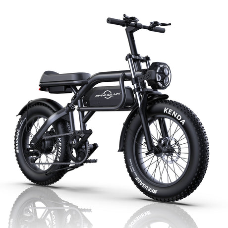 PHNHOLUN C8 20" Retro Electric Dirt Bike MTB 1500W Motor 48V 20Ah Battery