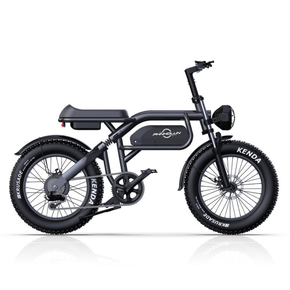 PHNHOLUN C8 20" Retro Electric Dirt Bike MTB 1500W Motor 48V 20Ah Battery