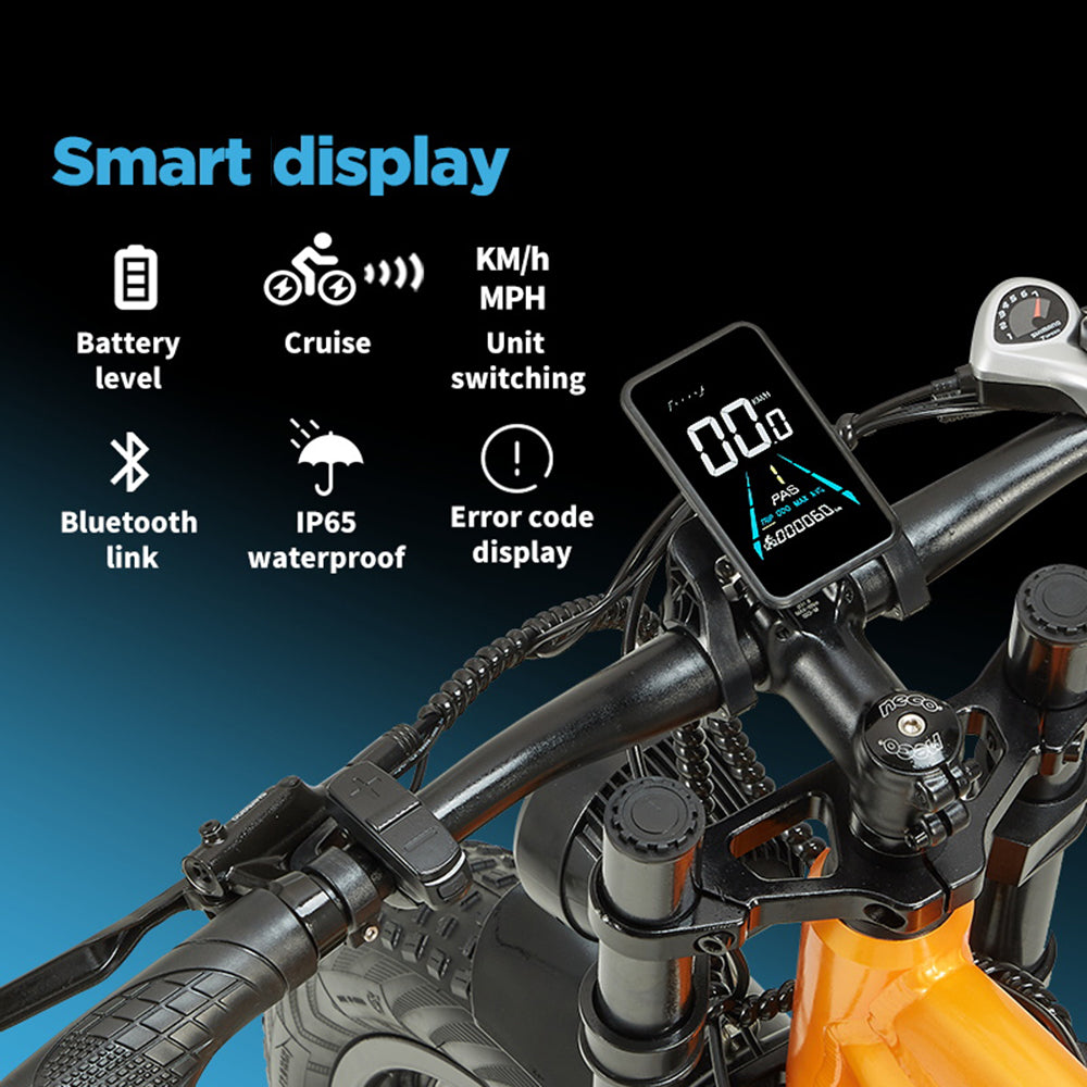 RANDRIDE YX80-2 26" Mountain Electric Bike 1000W*2  Dual Motors 48V 20Ah Battery