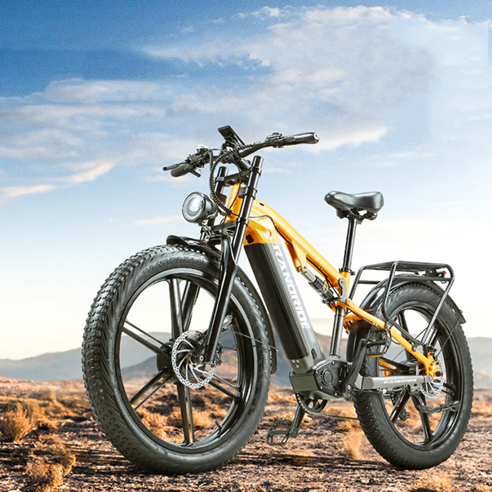 RANDRIDE YX80-2 26" Mountain Electric Bike 1000W*2  Dual Motors 48V 20Ah Battery