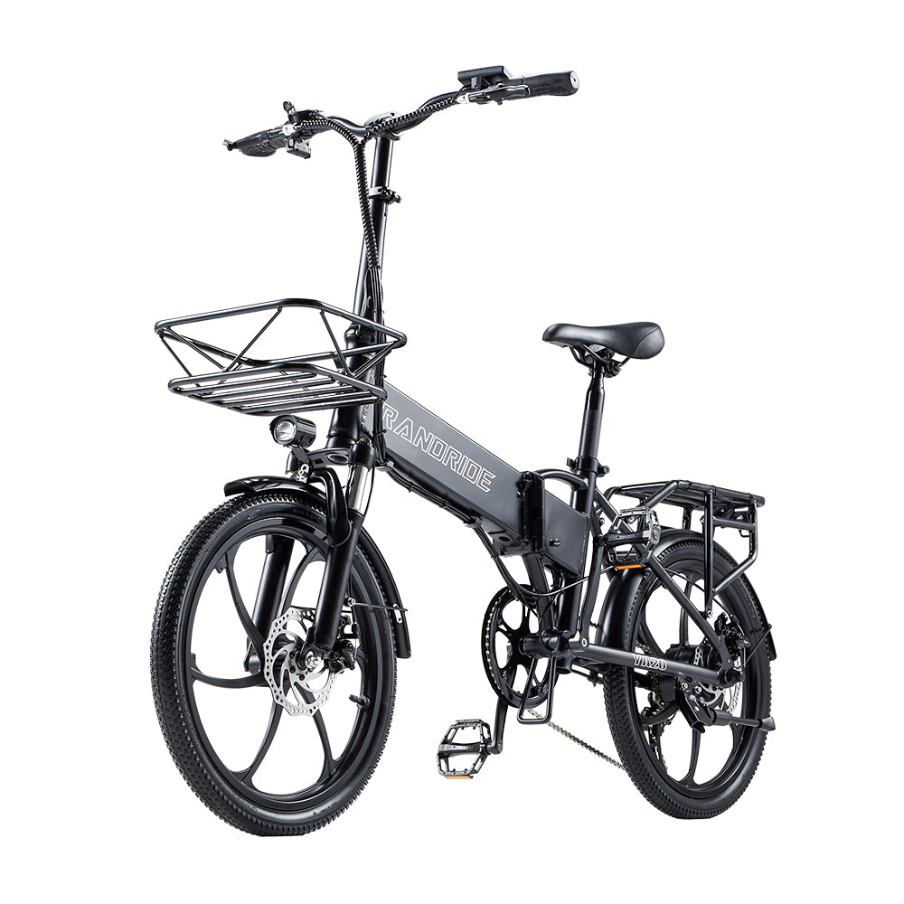RANDRIDE YA20 20" Folding Electric Bike 500W Motor 48V 12.8Ah Battery
