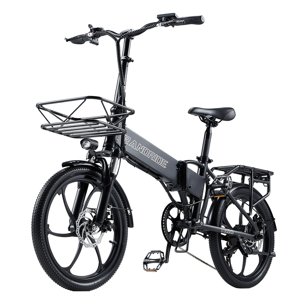 RANDRIDE YA20 20" Folding Electric Bike 500W Motor 48V 12.8Ah Battery