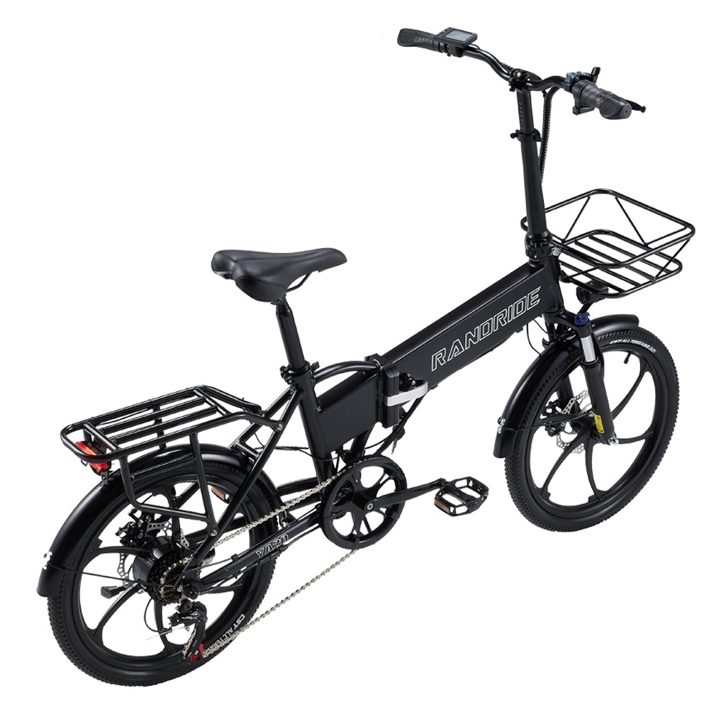 RANDRIDE YA20 20" Folding Electric Bike 500W Motor 48V 12.8Ah Battery
