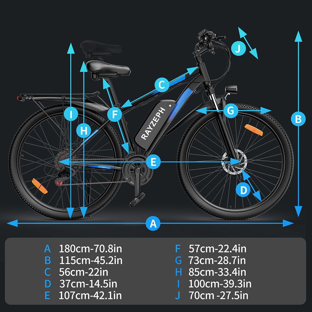 RAYZEPH S29 PRO 29" Mountain E-Bike 1000W Motor 48V 21Ah Battery