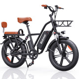 RIDSTAR FM001 20" 1000W Motor 2-Seater Fat-tire Electric Bike 48V 15Ah Battery