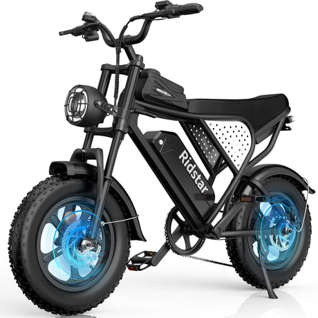 RIDSTAR Q16 16" Fat Tires Electric Bikes 750W Motor 48V 20Ah Battery