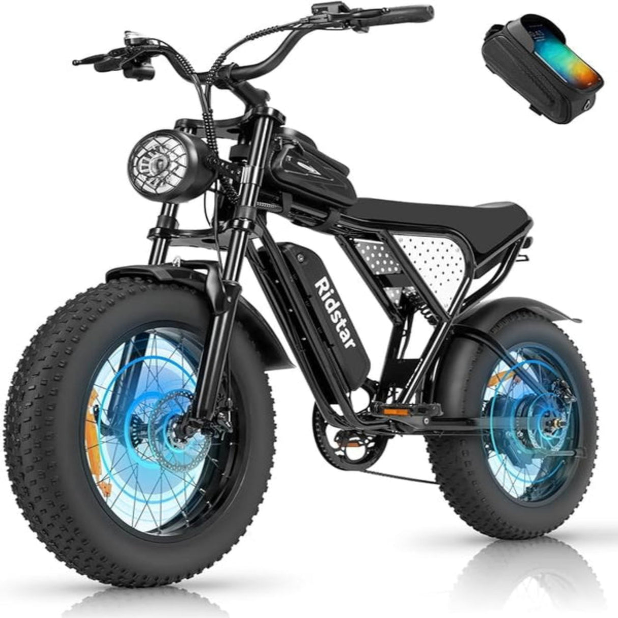 Ridstar Q20 Lite gros pneus vélo électrique 1000W moteur 48V 15Ah batterie
