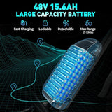 Ridstar Q20 Lite gros pneus vélo électrique 1000W moteur 48V 15Ah batterie