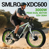 SMLRO XDC600 26" Off-road Electric Bike Dual Motor 2000W 52V 30Ah Battery
