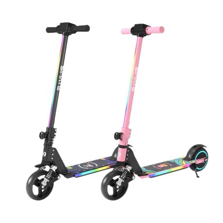SIMATE S5 6.5" Kid's Foldable Colorful Body Lights Electric Scooter 130W Motor 24V 2.5Ah Battery (New)