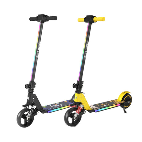 SIMATE S5 6.5" Kid's Foldable Colorful Body Lights Electric Scooter 130W Motor 24V 2.5Ah Battery (New)