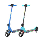 Simate S5 - Patinete eléctrico con luz flash para niños, motor de 130 W, batería de 24 V y 2,5 Ah