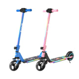 Simate S5 - Patinete eléctrico con luz flash para niños, motor de 130 W, batería de 24 V y 2,5 Ah