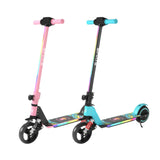 Simate S5 - Patinete eléctrico con luz flash para niños, motor de 130 W, batería de 24 V y 2,5 Ah