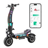 HALO KNIGHT T107 Max 14" Off-Road Foldable Electric Scooter 2*4000W Motors 72V 50Ah Battery