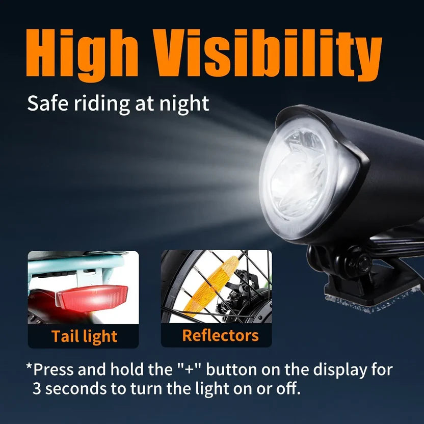 TWOFISH TF2 20" Folding Electric Bike 250W Motor 36V 17.8Ah Battery