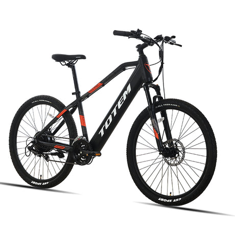 Totem Volcano Elektro-Mountainbike mit Schutzblechen, 500-W-Hinterradnabenmotor, 48-V-10,4-Ah-Batterie