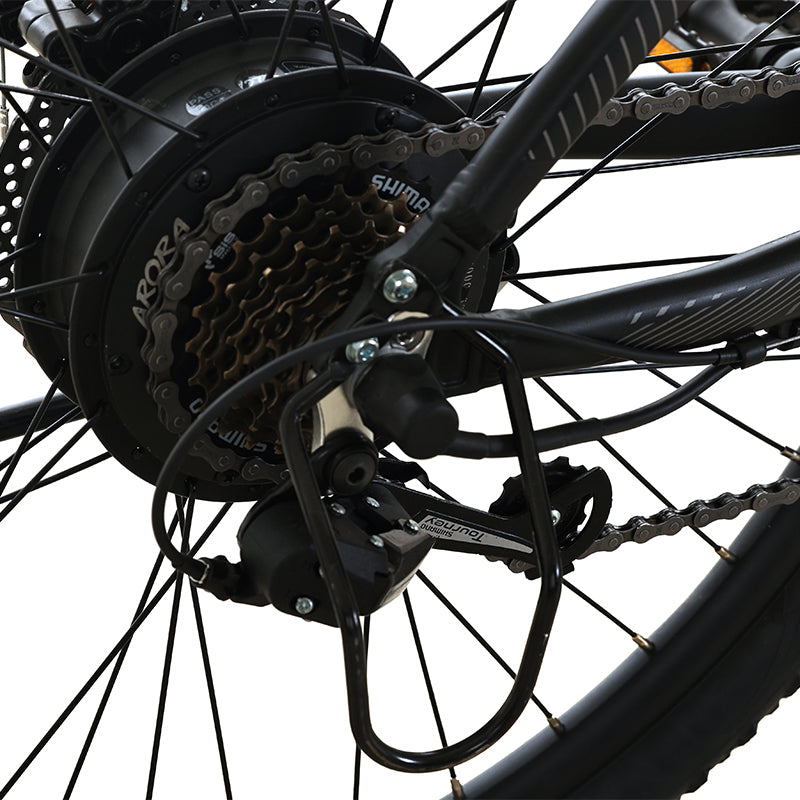 Mountain bike elettrica Totem Volcano con parafanghi Motore HUB posteriore 500W Batteria 48V 10,4Ah