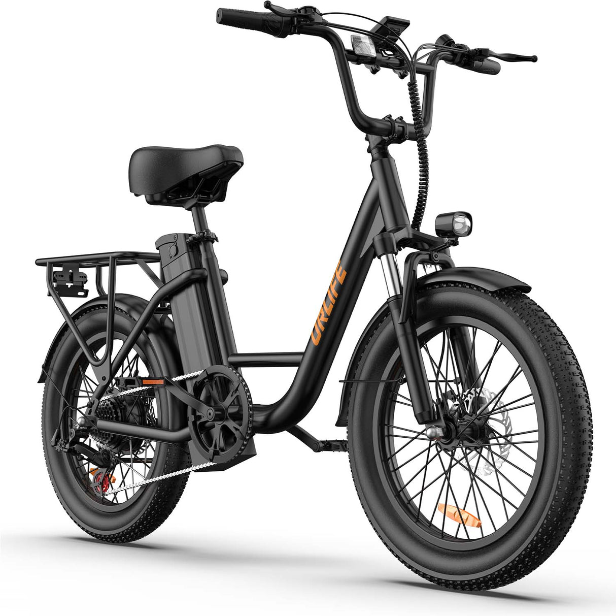 URLIFE E20 20" Step Through Electric Bike 500W Motor 48V 13Ah Battery (US)