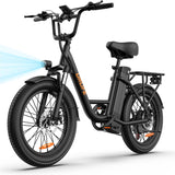 URLIFE E20 20" Step Through Electric Bike 500W Motor 48V 13Ah Battery (US)