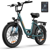 URLIFE E20 20" Step Through Electric Bike 500W Motor 48V 13Ah Battery (US)