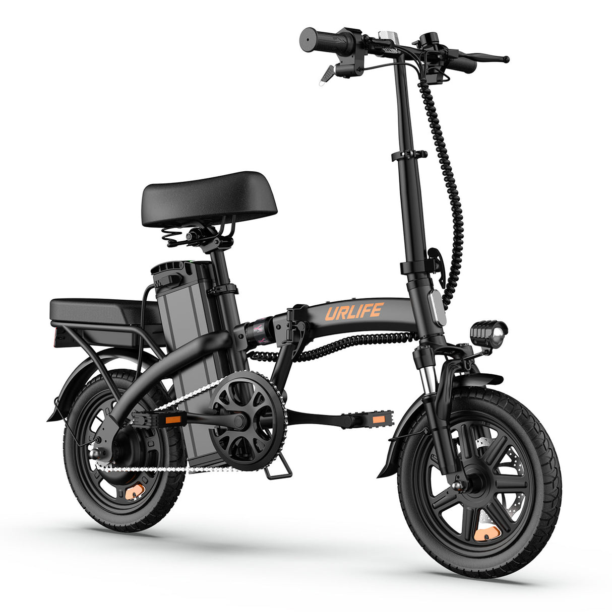 URLIFE F1L 14“ Folding Electric Bike 500W Peak Motor 48V 7.5Ah Battery (US edition)