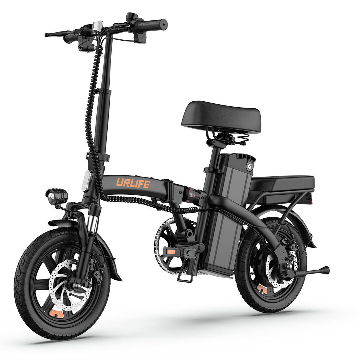 URLIFE F1L 14“ Folding Electric Bike 500W Peak Motor 48V 7.5Ah Battery (US edition)
