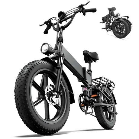 URLIFE T5 20"Folding Electric Bike 1500W Peak Motor 48V 13Ah Battery (US edition)