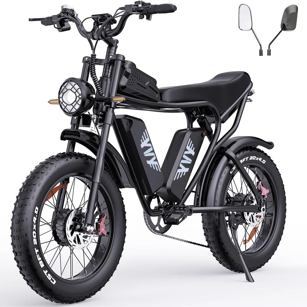 YVY C20(Q20) Pro 20" Fat Tires Electric Bikes 2*1000W Motor 52V 20Ah Dual Battery