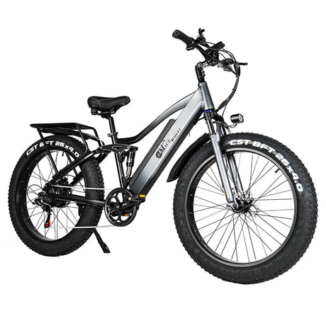 CMACEWHEEL TP26 26'' Fat Tire Electric Mountain Bike 750W Motor 48V 17Ah Battery