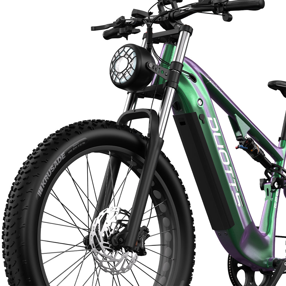 DUOTTS E26 26" Fat Tire Mountain Electric Bike 750W Motor 48V 20Ah Battery