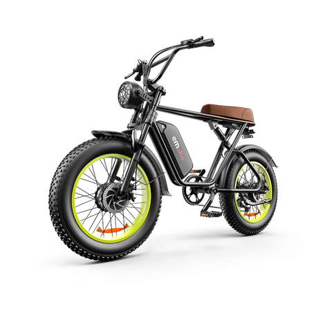 EMOKO-C91-20-inch-Fat-Tire-Electric-All-Terrain-Bike-1000w-Motor-48V-20Ah-battery-black-brown-with-green-wheel