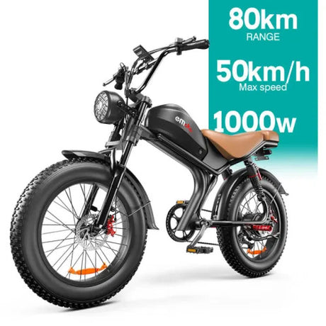 EMOKO-C93-20-inch-Fat-Tire-Electric-Off-Road-Bike-1000w-Motor-48V-20Ah-battery-black-brown