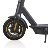 10 inch black and yellow front wheel of EMOKO HT-H4 Max Electric Scooter gleeride