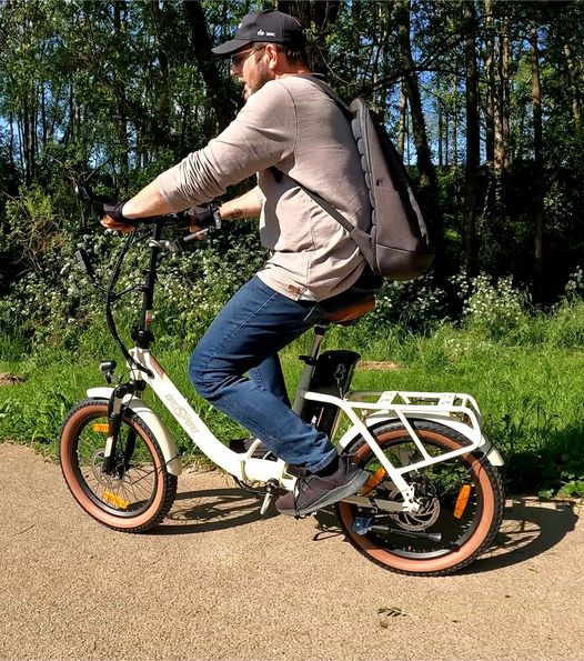 ONESPORT OT16-2 20" Folding Electric Commuter Bike 250W Motor 48V 17Ah Battery Support APP