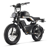 HAPPYRUN G100 Pro Fat Tire Electric Bikes 6000W Peak Motor 72V 18Ah+15Ah Dual Batteries