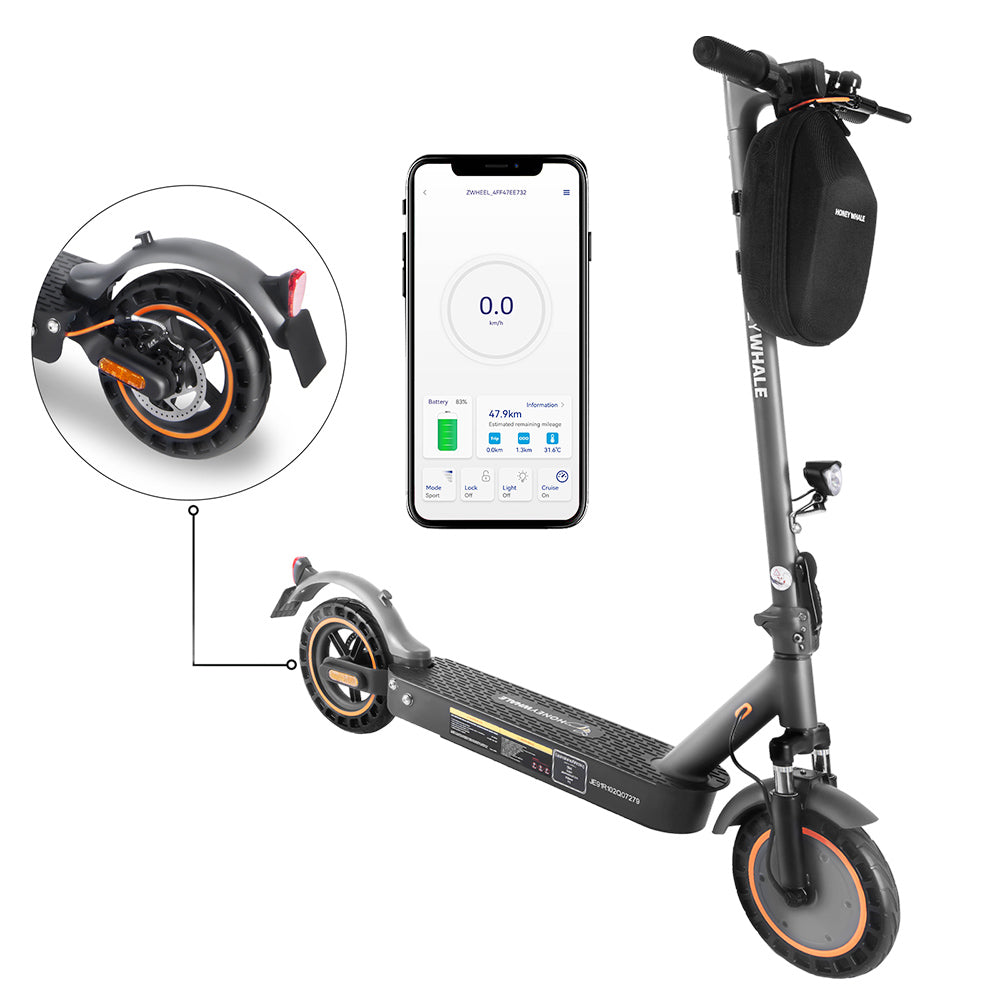 HONEYWHALE E9 Max 10" Foldable Electric Scooter 500W Motor 36V 10Ah Battery (ABE)