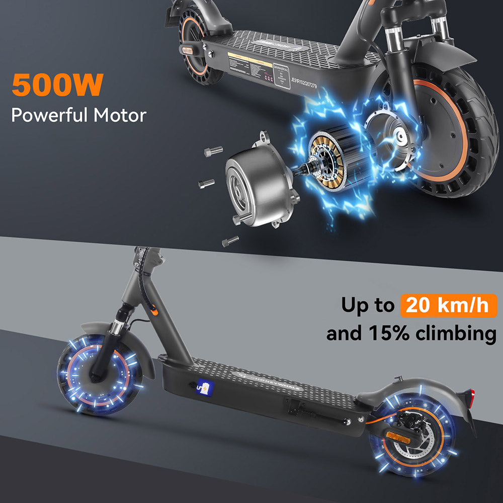 HONEYWHALE E9 Max 10" Foldable Electric Scooter 500W Motor 36V 10Ah Battery (ABE)