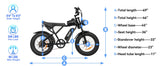 YVY C20Lite(Q20 Lite)20" Fat Tires Electric Bikes 1000W Motor 48V 15Ah Battery
