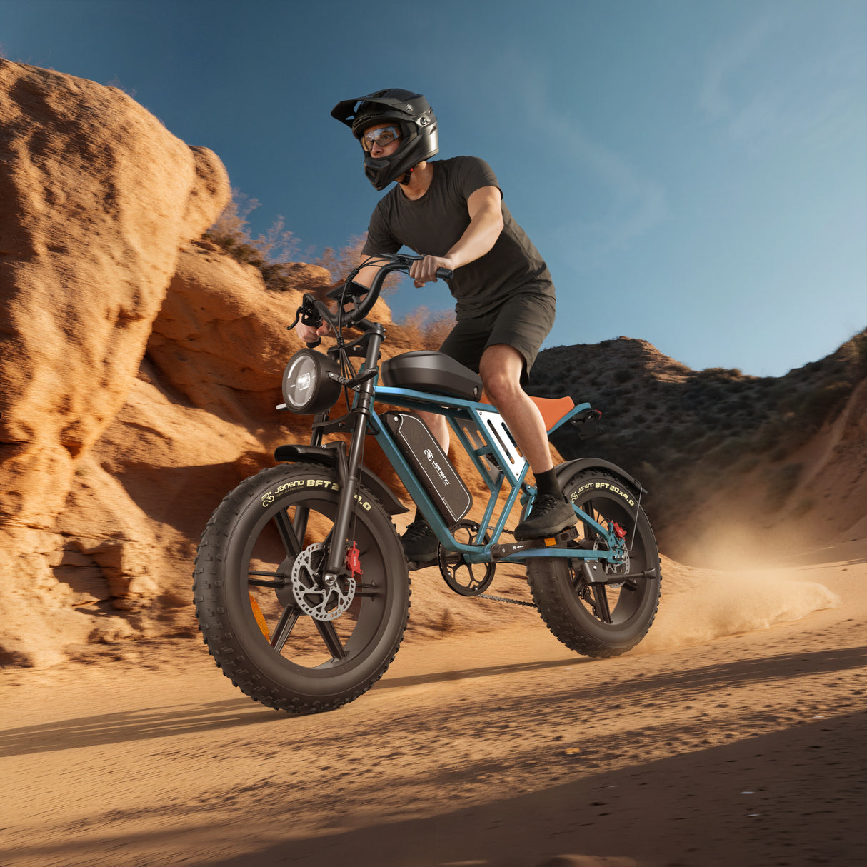 JANSNO X70 Pro 20" Off Road Electric Bike Peak 1500W Motor 48V 37Ah Battery