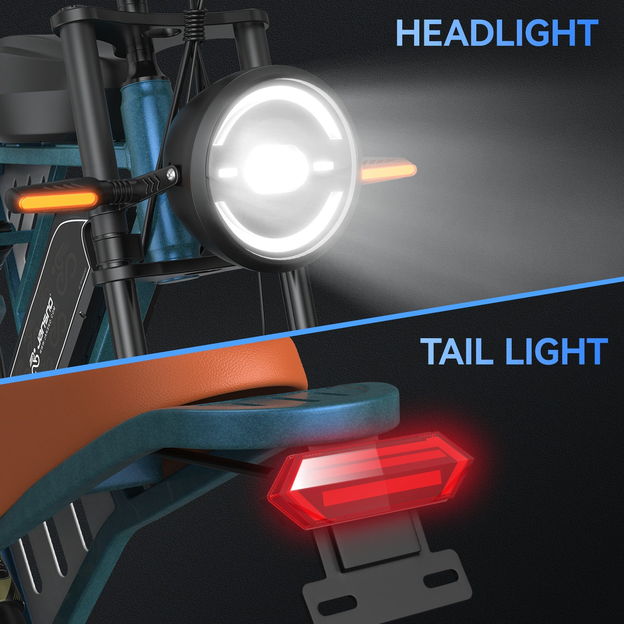 JANSNO X70 Pro 20" Off Road Electric Bike Peak 1500W Motor 48V 37Ah Battery