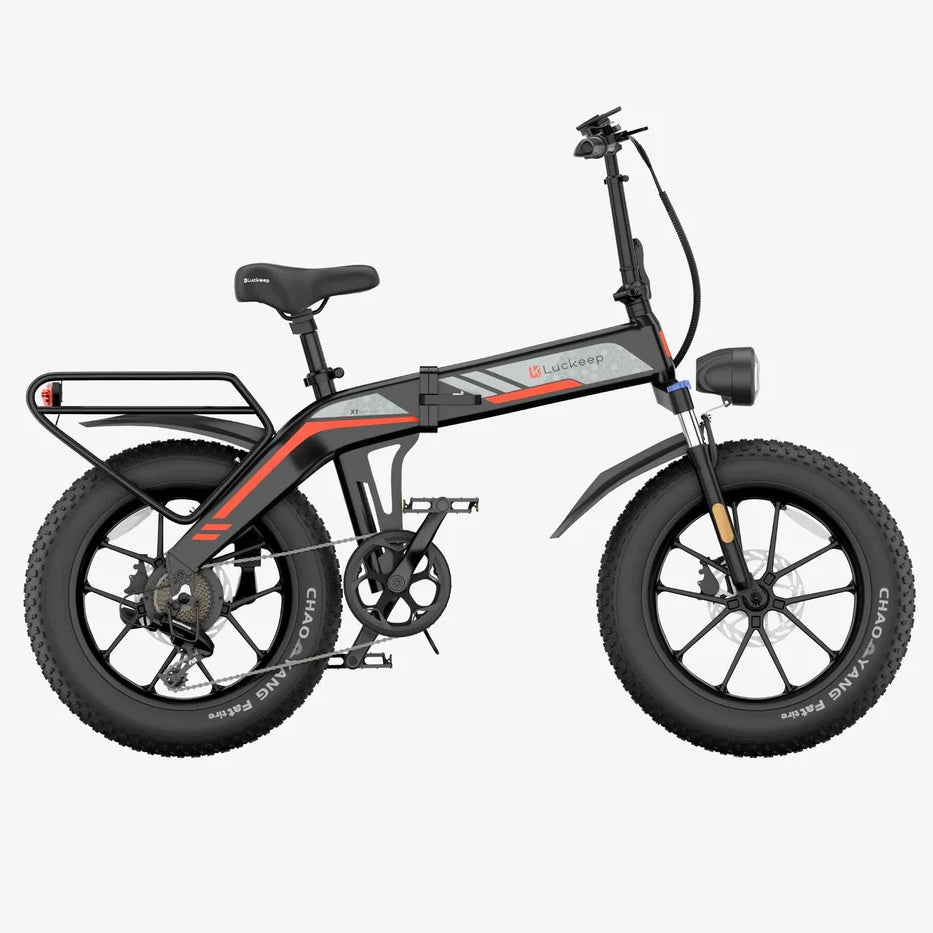 LUCKEEP X1 20" Folding Electric Bike 1000W(1500W Peak) Motor 48V 15Ah Battery