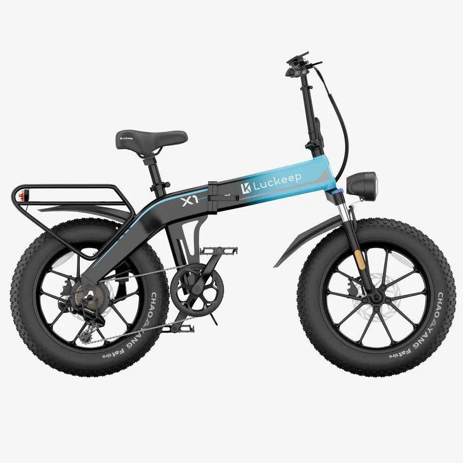 LUCKEEP X1 20" Folding Electric Bike 1000W(1500W Peak) Motor 48V 15Ah Battery