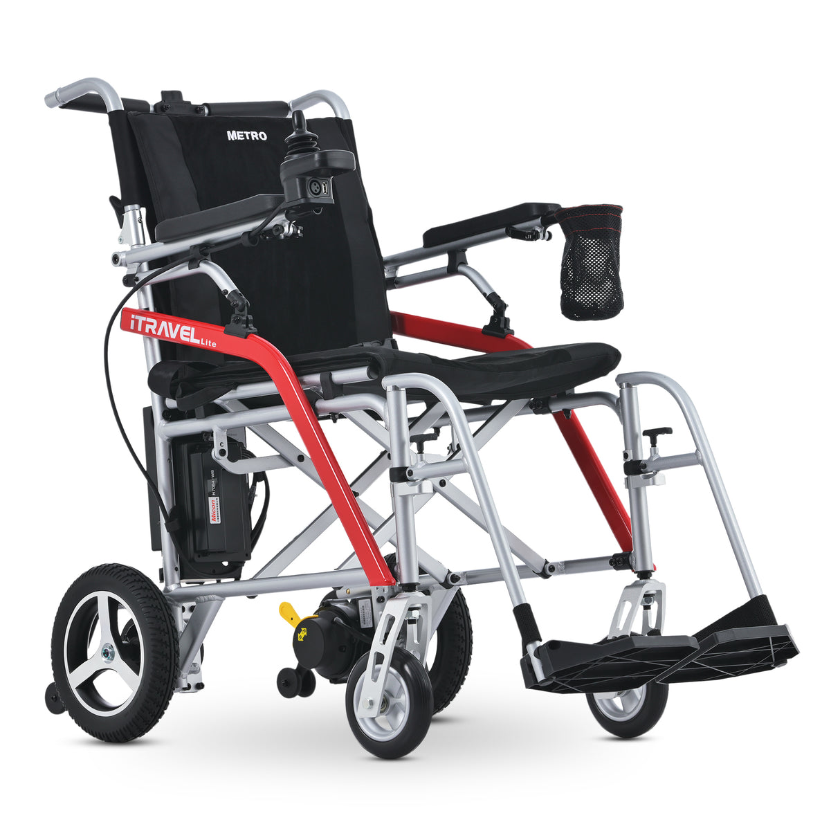 METRO MOBILITY ITRAVEL LITE 10" 4 Wheel Mobility Electric Wheelchairs 300W Motor 24V 10Ah Battery